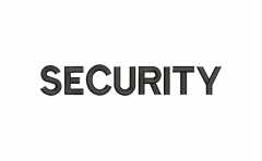 Security Wording 7" X 1.25"